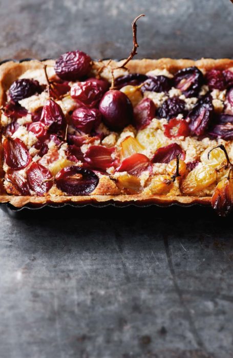 Frangipane Tart with Grapes on the Vine
