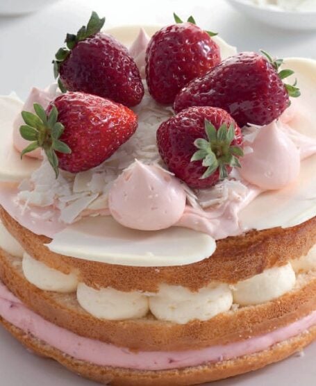 Strawberries And Cream Moussecake