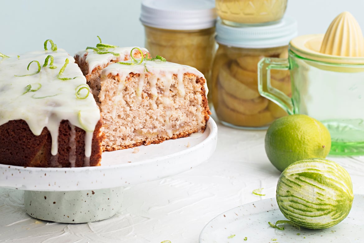 Scrumptious feijoa and coconut cake