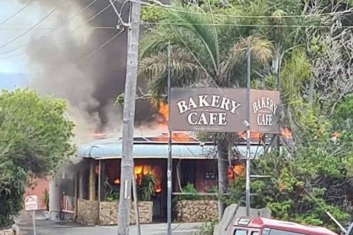 Fire engulfs Far North Queensland bakery