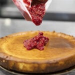 Raspberry rose cheesecake with Wild Flour Cafe