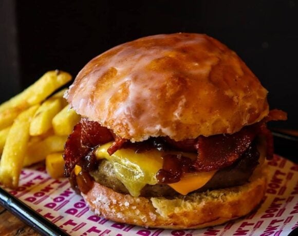 Bakery launches sweet and savoury doughnut-burgers