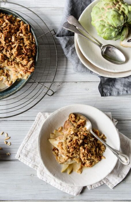 Untitled design (10) Custard apple and pear crumble