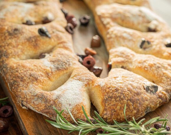 Olive and rosemary fougasse with Julian Thomas