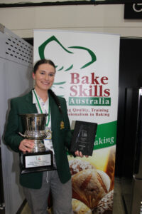 Shania Murphy from Lost Loaf Bakery, Bowden, South Australia was announced as Bake Skills champion young baker
