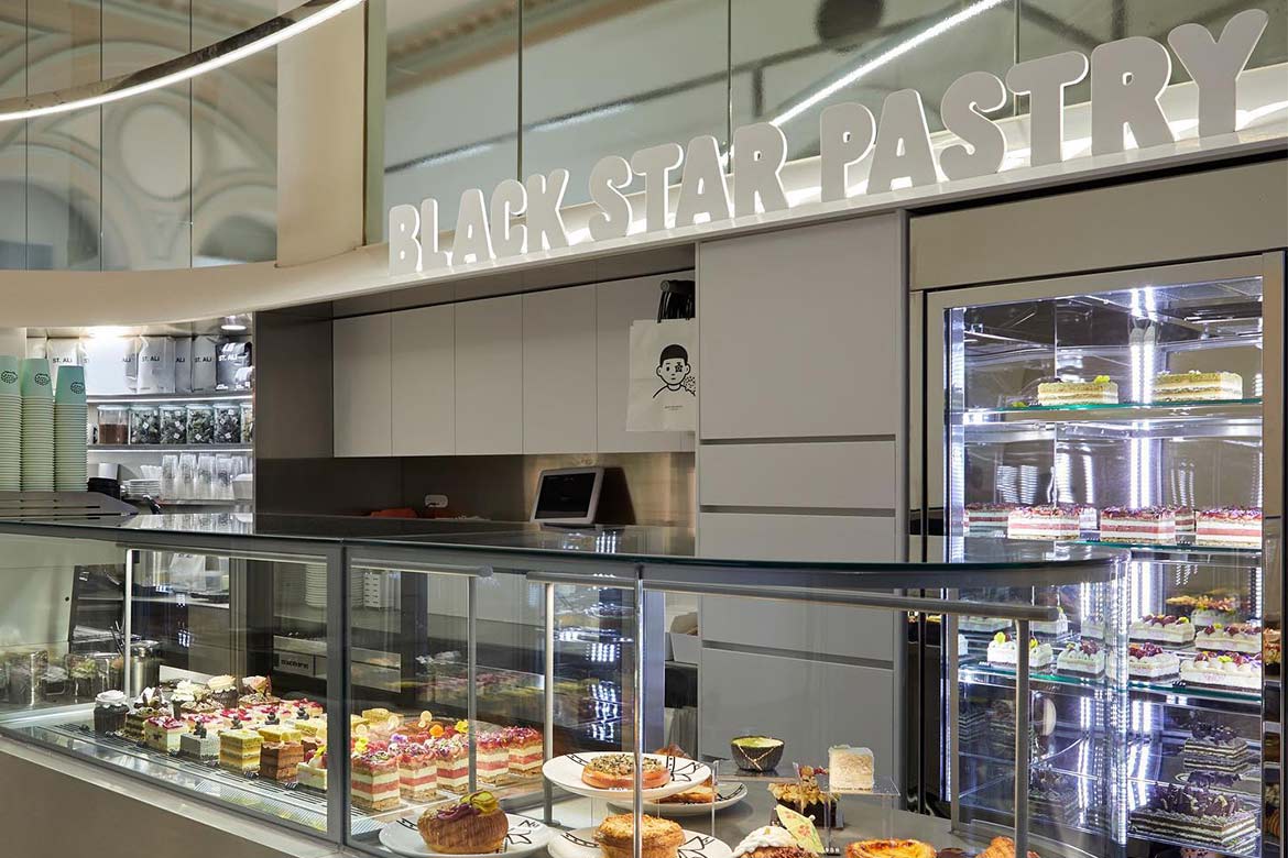 Interior of new Black Star Pastry location in Melbourne