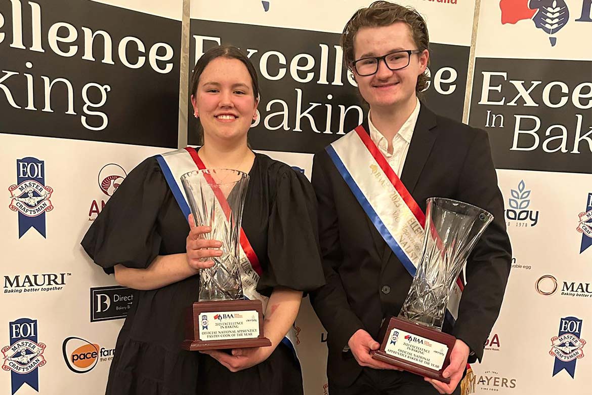 Maylee Howard and Caleb Braszell (Excellence in Baking)