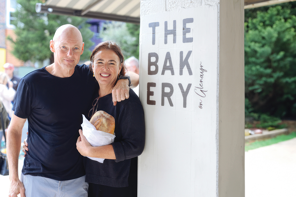 Michael Klausen and Elise Cook outside The Bakery on Glenayr
