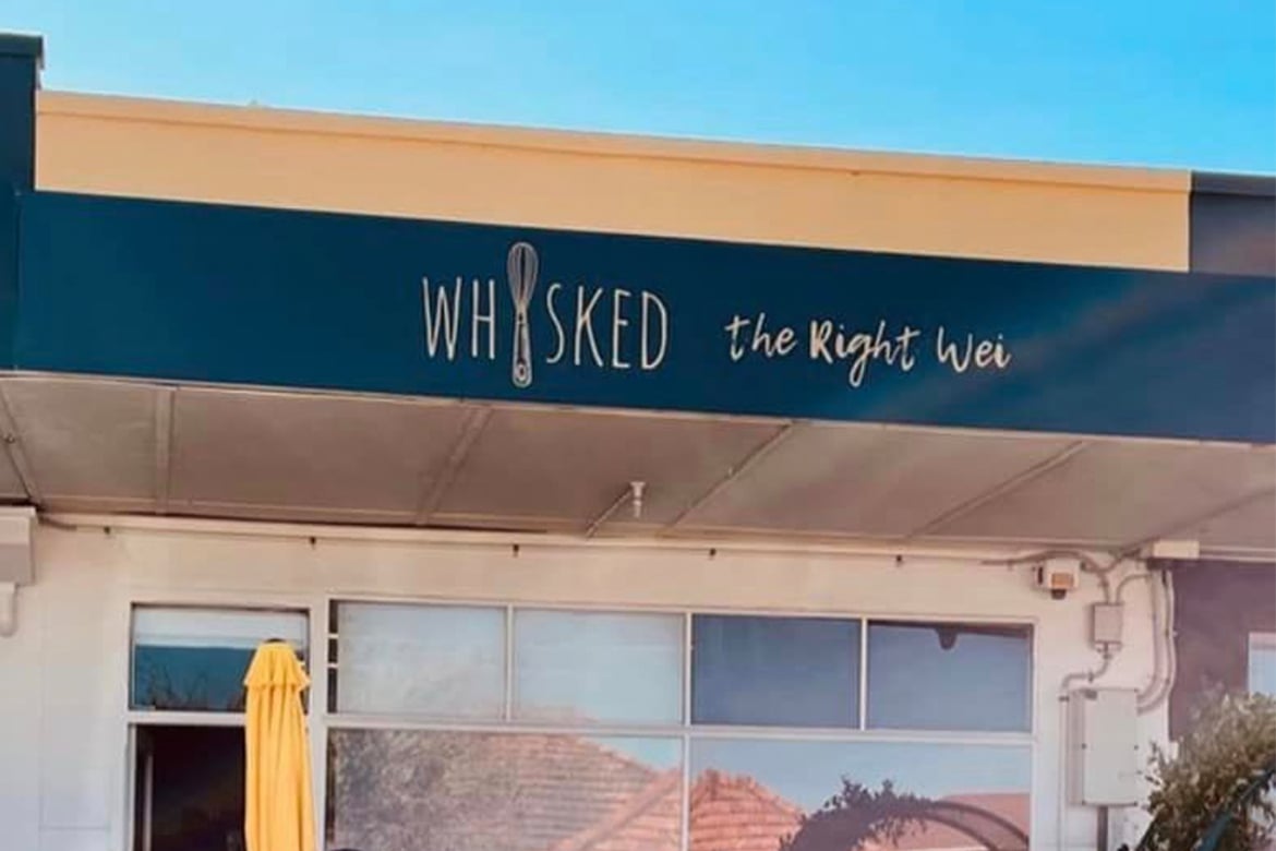 Whisked the Right Wei signage