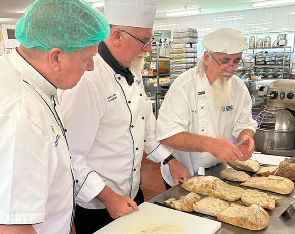 judging of the sourdough class at the Northern Territory Baking Competition