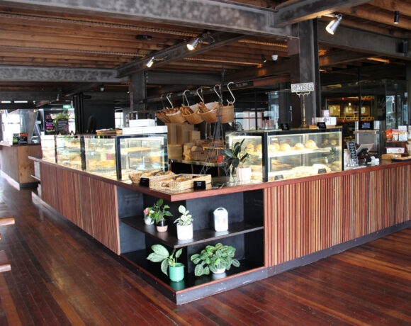 Doughcraft will be opening a second store in Brisbane's CBD. Pictured is the stores wooden display case