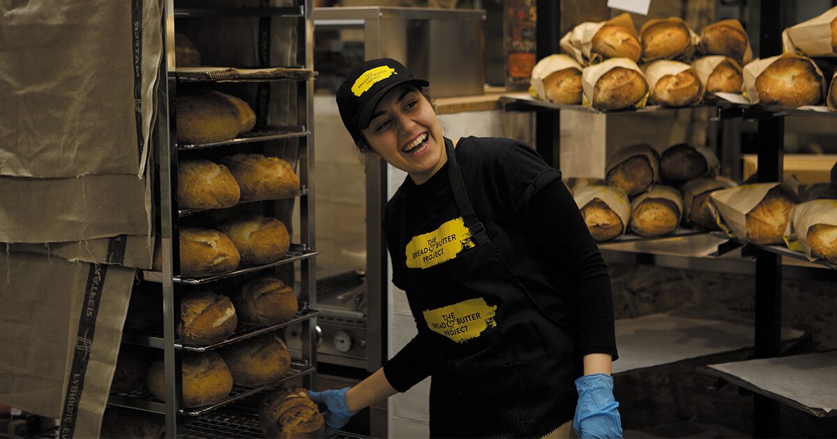 A Bread and Butter staff member at work