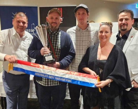 Banana Boogie took home the 2023 Australia's Bes Sausage Roll Competition trophy.