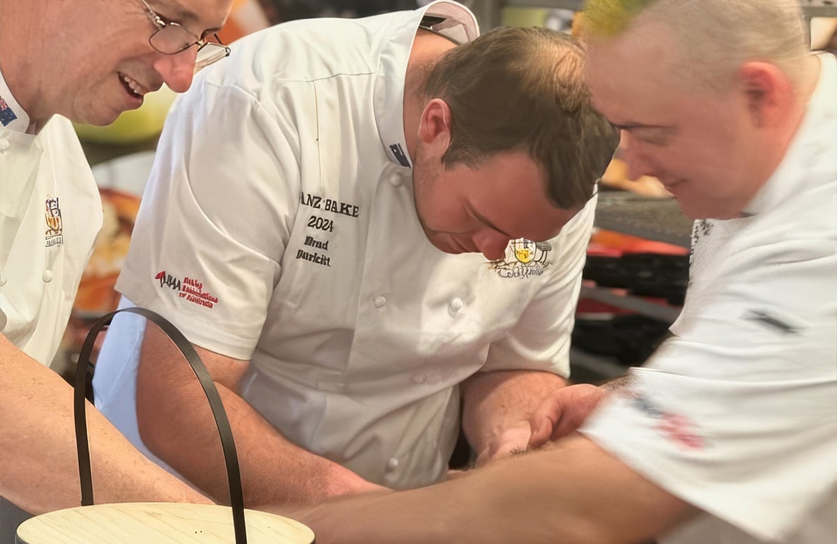 Brad hard at work during the ANZBake competition