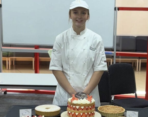 Imogen McGill won the pastry portion of the Victorian Excellence in Baking state round