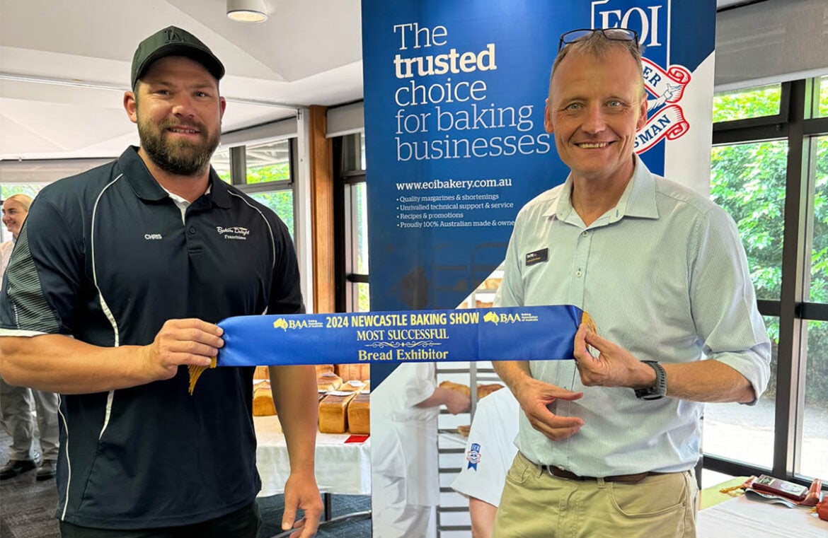2024 Newcastle Baking Show winner Chris Matthews from Bakers Delight Lake Macquarie