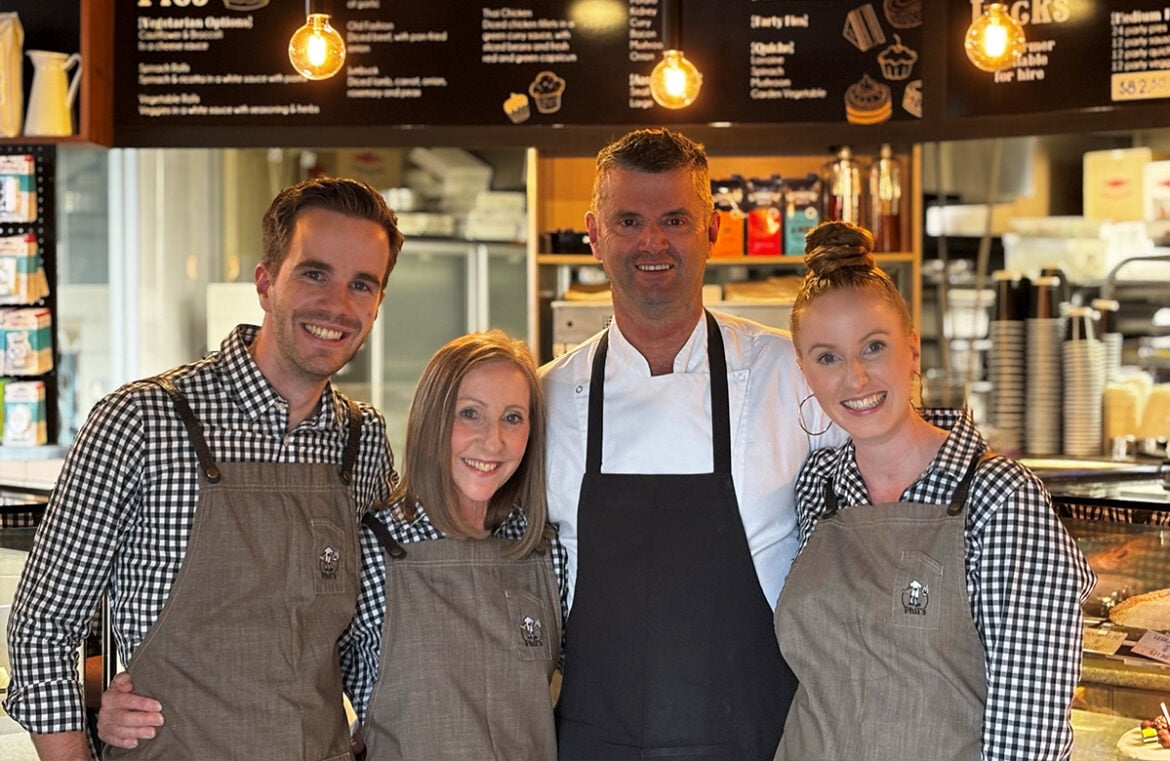 Phil and Tonie with their children Nathan and Lauren are behind the Baking for Brain Cancer initiative
