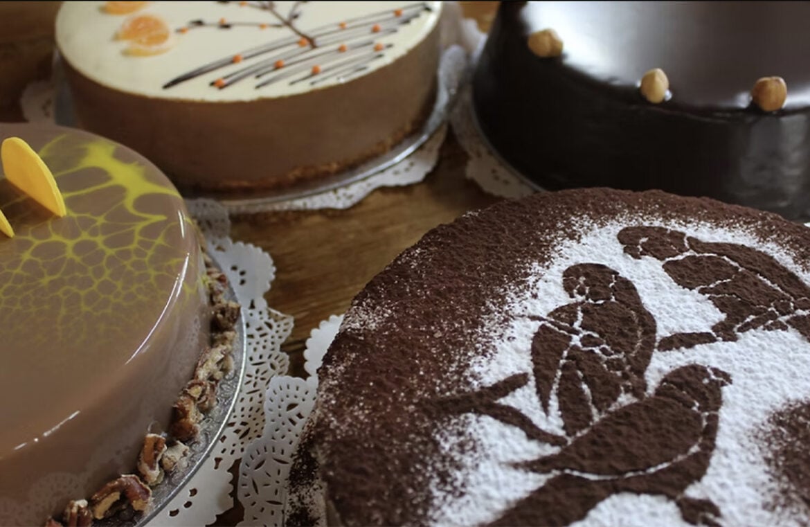 De Plessy Pralin & Otello has become an unlikely social media star for its Japonaise cake (pictured bottom right)