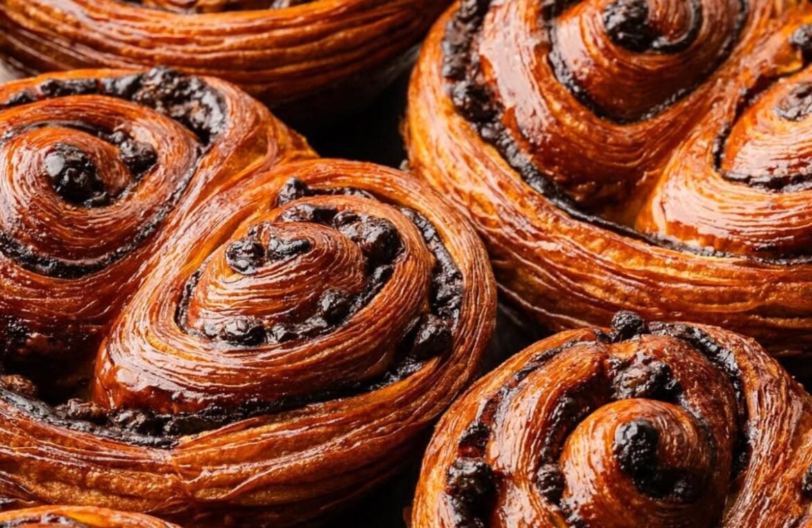 Shadow Baking's crunchy chocolate croissants