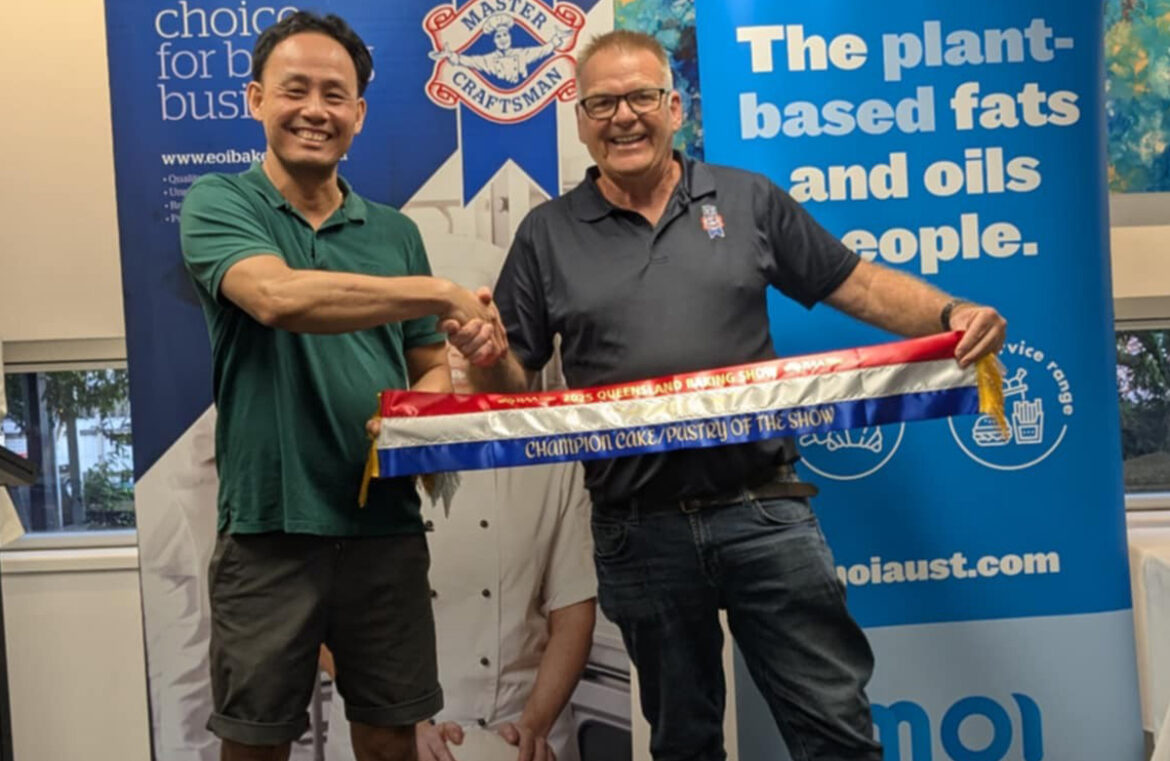 Leon Ly from LTT Patisserie won Champion Cake / Pastry of the Show for his vanilla slice