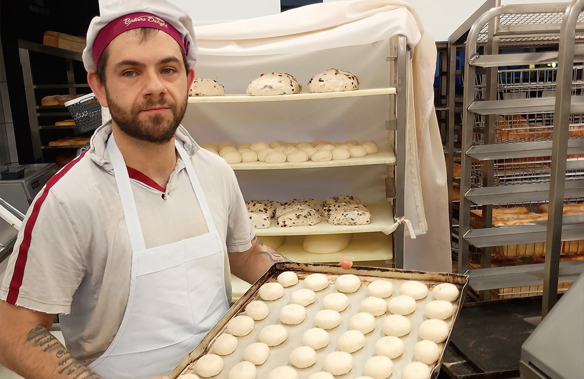 William at work at Bakers Delight Mittagong