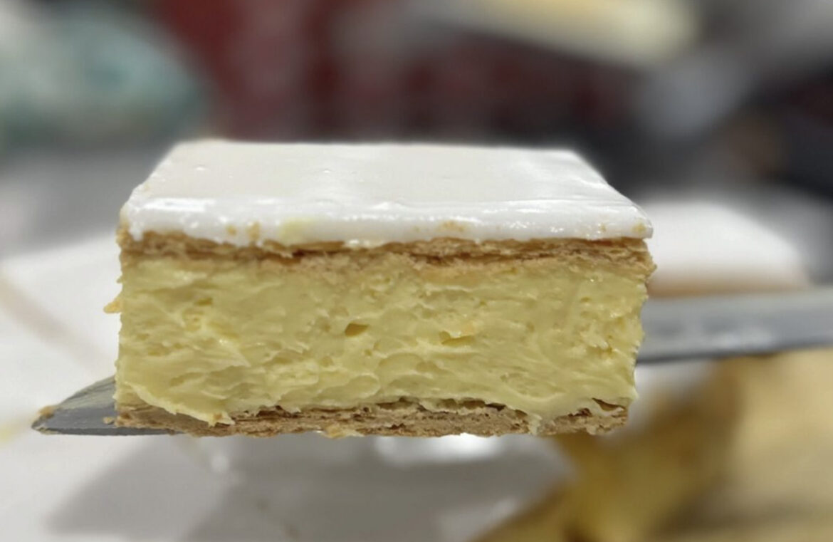 Banana Boogie Bakery's vanilla slice is the reigning The Great Vanilla Slice Triumph winner