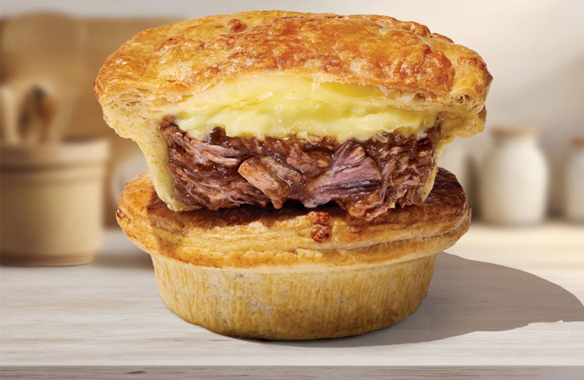 Ferguson Plarre's Bakehouse range will include the Steak & Three Cheese Pie