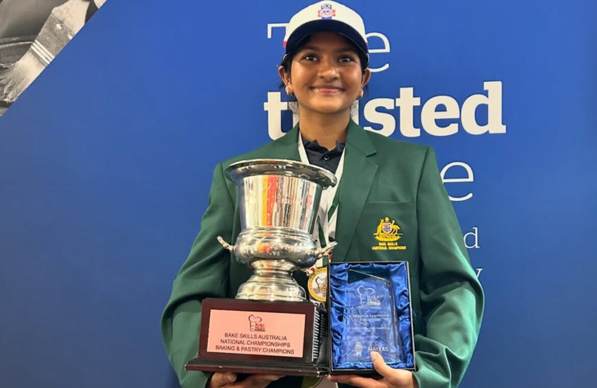 Lauren Govender from Banana Boogie Bakery has taken home the 2025 Bake Skills Australia National Pastry Chef title
