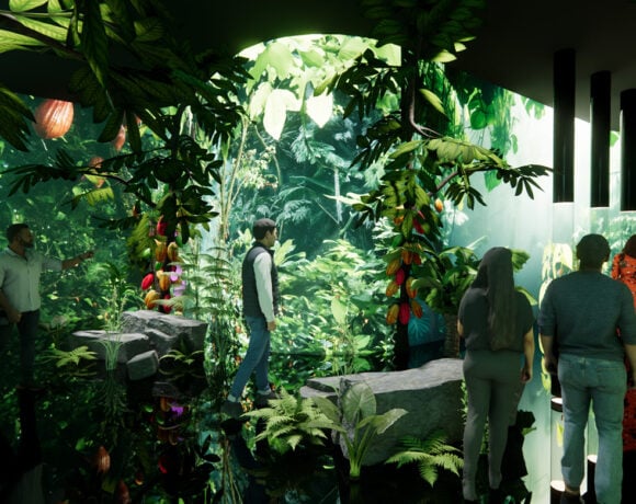 The Cacao Forest at the Chocolate Experience at Cadbury