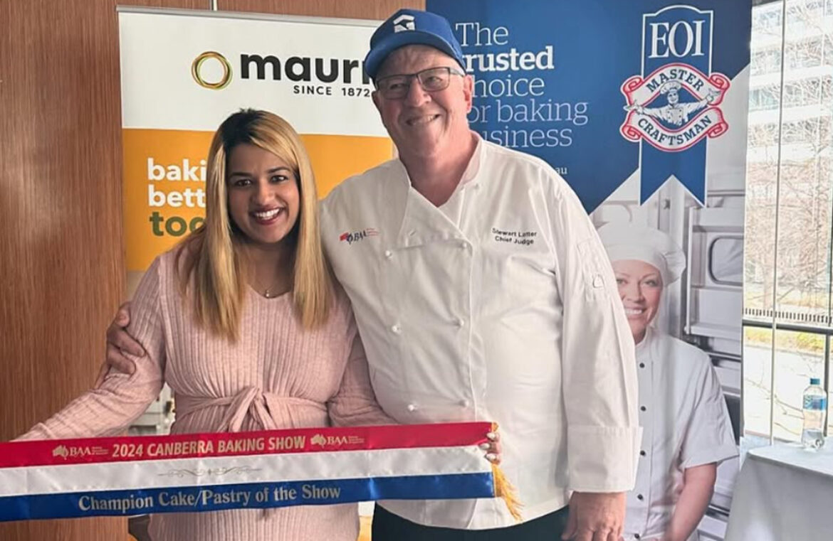 Shubana Sheehan from Erindale Cakery Bakery took out the Champion Cake/Pastry of the Show at the 2024 Canberra Baking Show