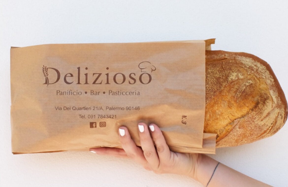 The Delizioso packaging that features the original address