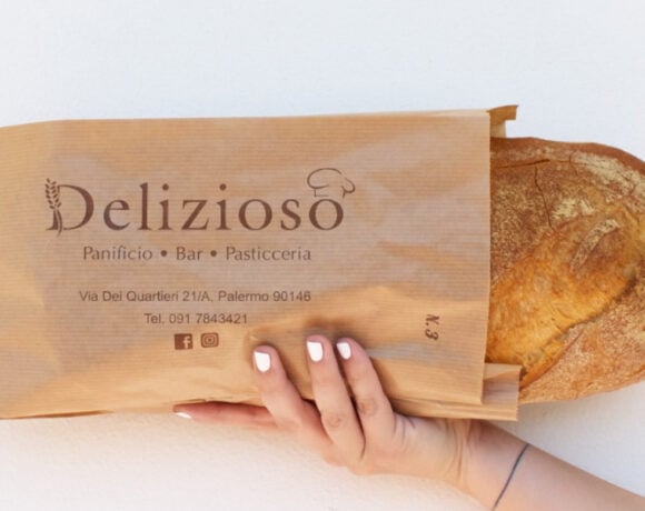 The Delizioso packaging that features the original address