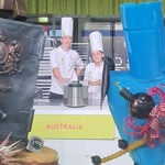 Bianca Piromalli (right) with Damian Wright at the 2024 Junior Pastry World Cup