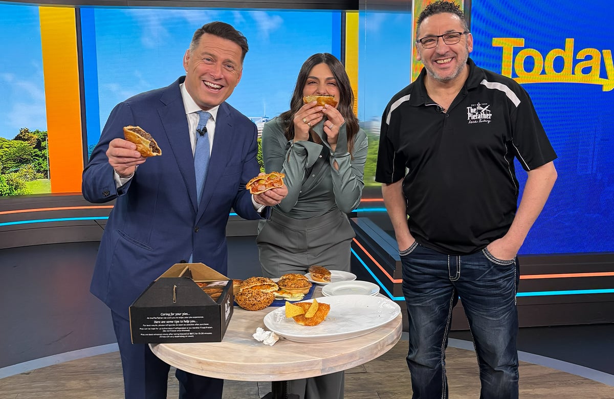 Mick took his pies onto the Today Show