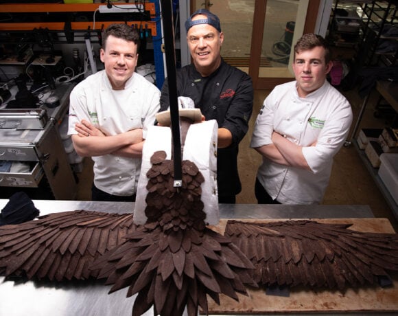 Dean Gibson with Josh and William Nickl