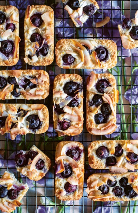 Blueberry, Coconut & Lemon Bars p. 143 Blueberry, Coconut & Lemon Bars p. 143