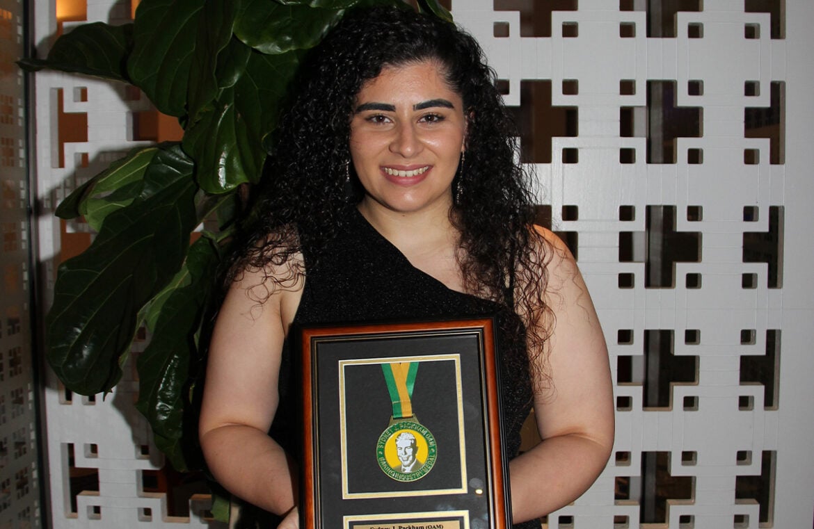 Carla Penza won the Sydney J Packham Baking Industry Medal