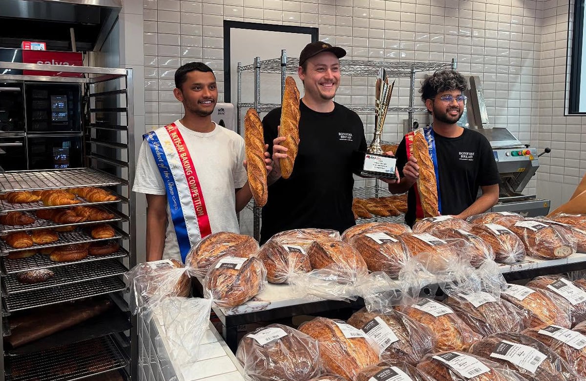The award-winning Bonfire Bread team 