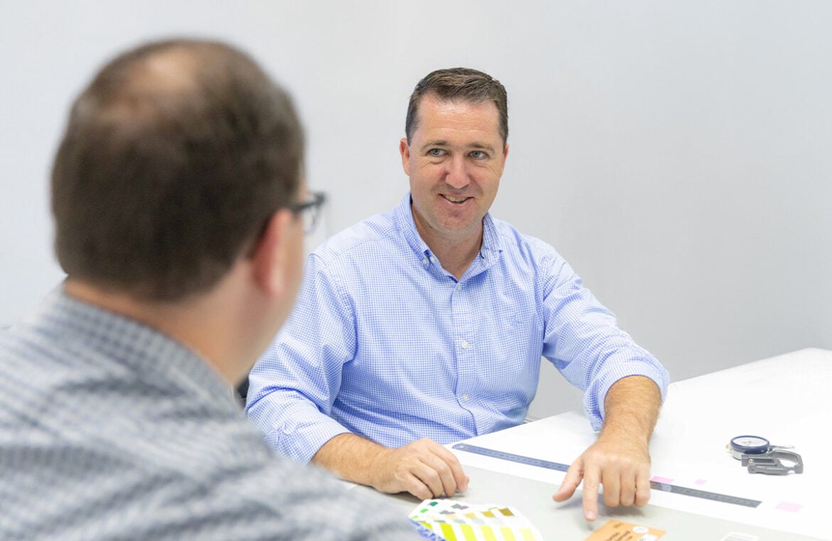 Gavin Wilson at work