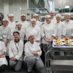 The students from William Angliss Institute demonstrated their skills during the high tea