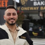 Chris Mansour out the front of OneWay Lebanese Bakery