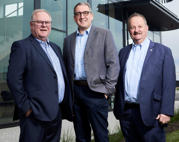 Simon Haigh, Peter Millard and Alister Haigh. Haigh's Chocolates have announced it will expand into Brisbane