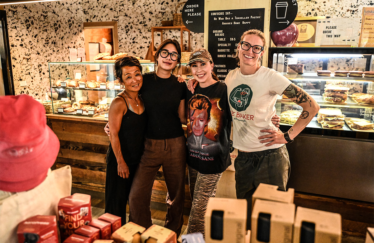 Miek with some of the Ket Baker team