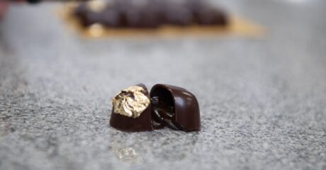 Coffee and caramel pralines