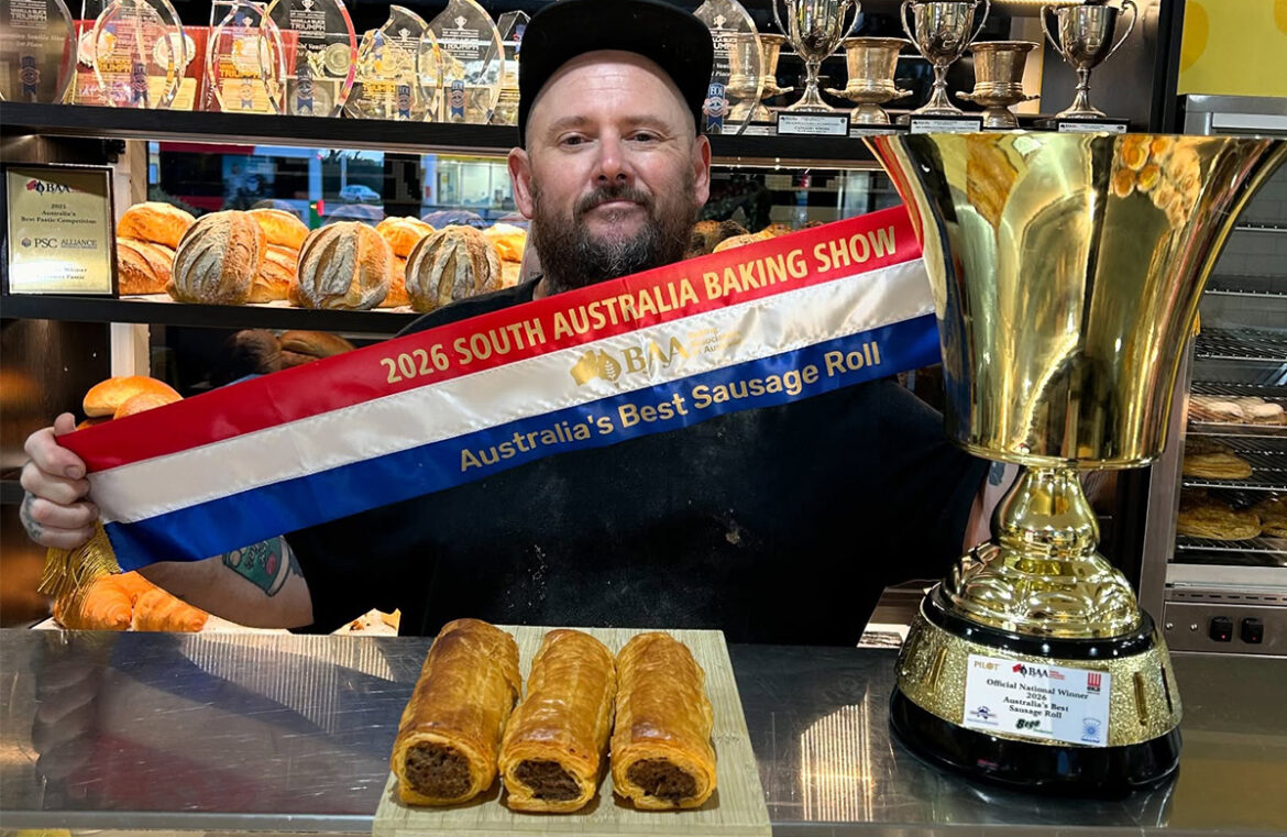 Jason Spencer from Banana Boogie Bakery, which took out the 2026 Australia's Best Sausage Roll title