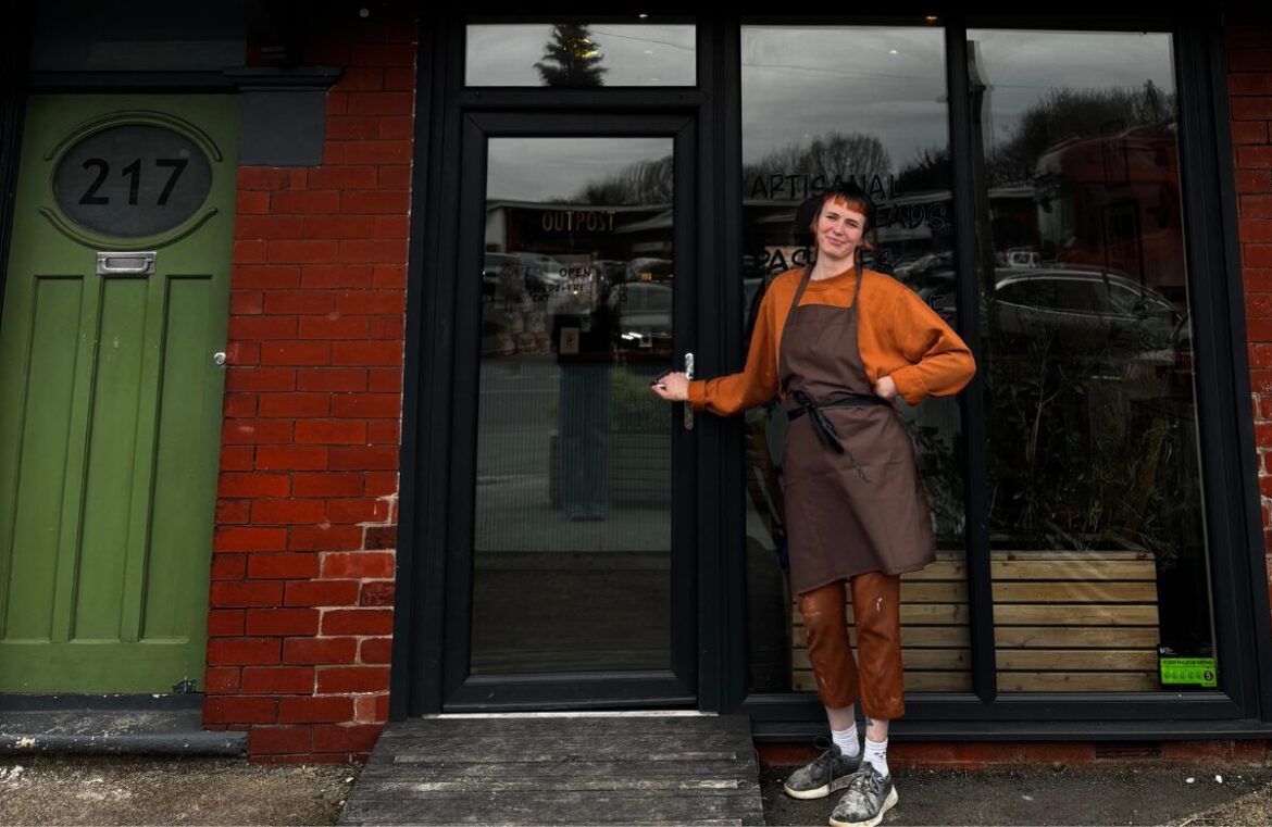 Katrina Bozikovic out the front of Outpost Eccleston