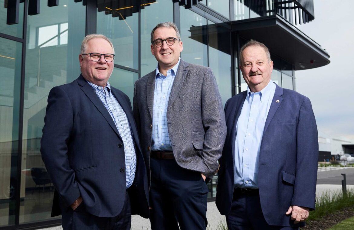 Simon Haigh, Peter Millard and Alister Haigh. The family-owned chocolate maker will open a new store in Highpoint this week