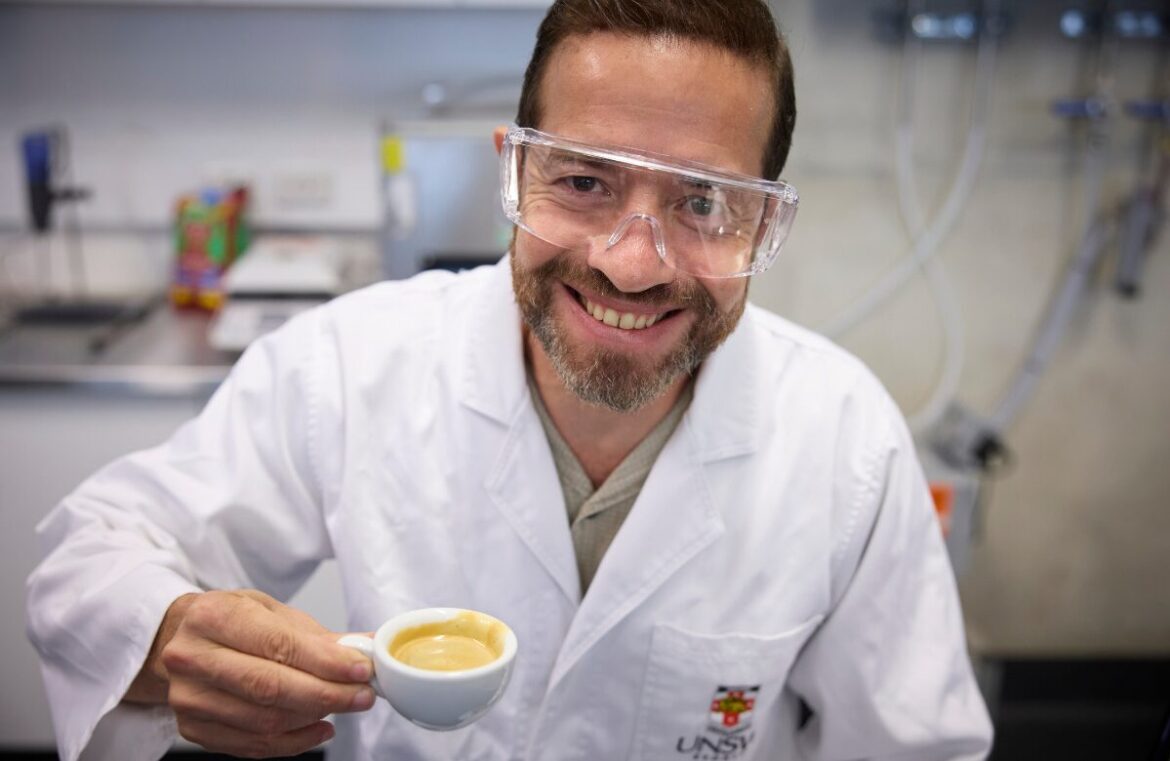 Dr Trujillo and his team at UNSW Sydney have successfully used sound waves to crate espresso-strength coffee