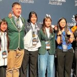 Connor Beisler (second from left) claimed silver at the Global Skills Challenge