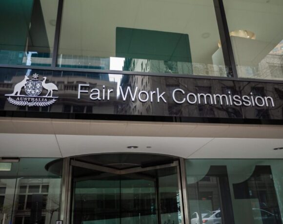 A Fair Work Commission full bench has affirmed that small businesses have the same obligations as large employers when consulting over redundancies. Pictured is the signage that says Fair Work Commission on the front of a building.